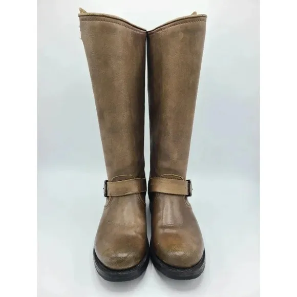 Frye Veronica 77618 Brown Leather Tall Knee High Riding Boots 5.5