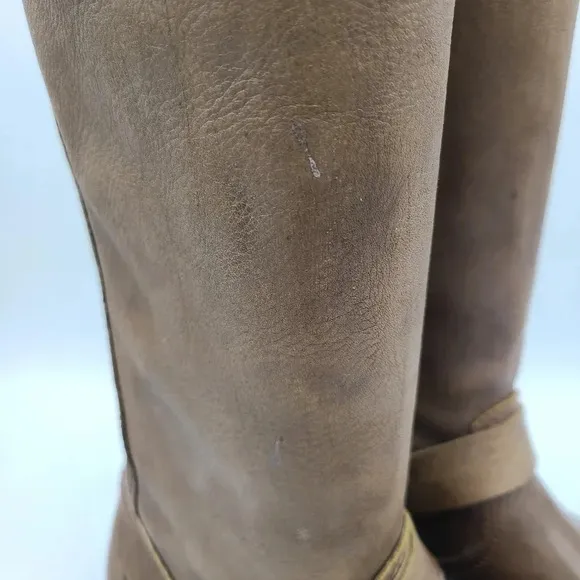Frye Veronica 77618 Brown Leather Tall Knee High Riding Boots 5.5