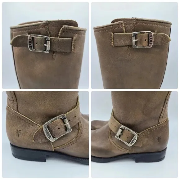 Frye Veronica 77618 Brown Leather Tall Knee High Riding Boots 5.5
