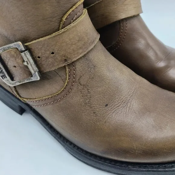 Frye Veronica 77618 Brown Leather Tall Knee High Riding Boots 5.5