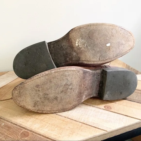 Frye Wyatt Disc Distressed Leather Boots