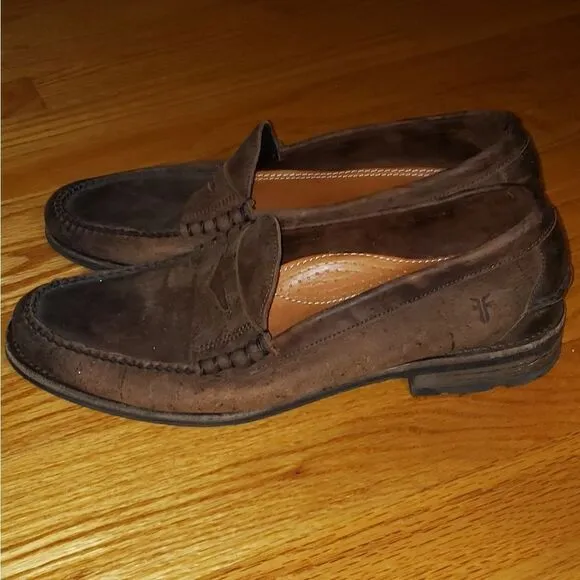 Frye Brown Leather Loafers