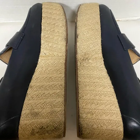 Gabriella Hearst Brucco Leather Platform Loafers Sz 41
