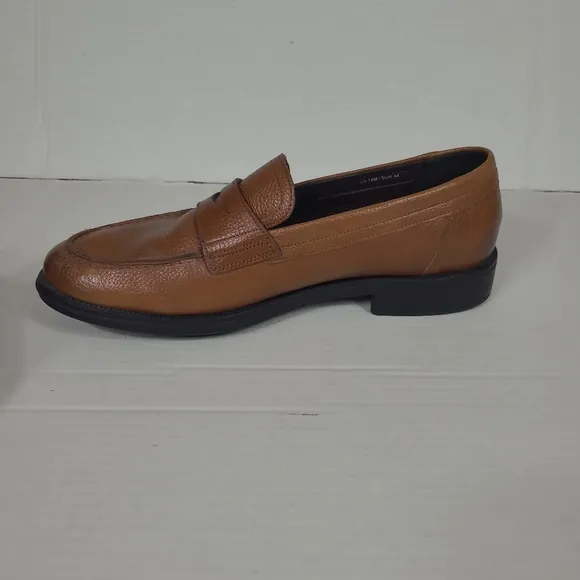 George Brown Bilt Men's Brown Leather‎ Penny Loafers Flight Form  Sz 10 M