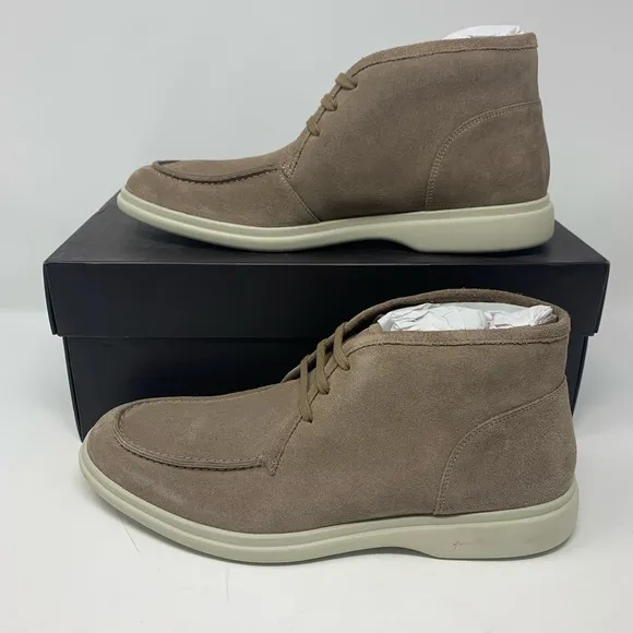 George Brown Foster Suede Lace-Up Chukka Boots Granite