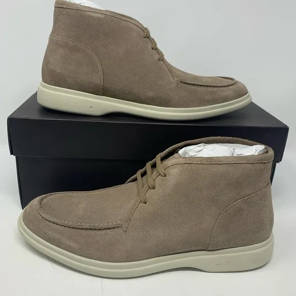 George Brown Foster Suede Lace-Up Chukka Boots Granite