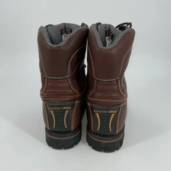 Georgia Boot AMP‎ LT Logger Composite Toe Low Heel Waterproof Work Boot Size 14W