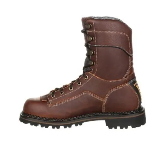 Georgia Boot AMP‎ LT Logger Composite Toe Low Heel Waterproof Work Boot Size 14W
