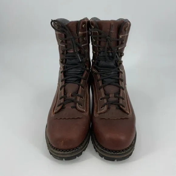 Georgia Boot AMP‎ LT Logger Composite Toe Low Heel Waterproof Work Boot Size 14W