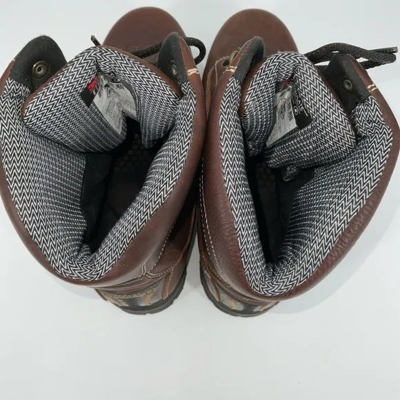 Georgia Boot AMP‎ LT Logger Composite Toe Low Heel Waterproof Work Boot Size 14W