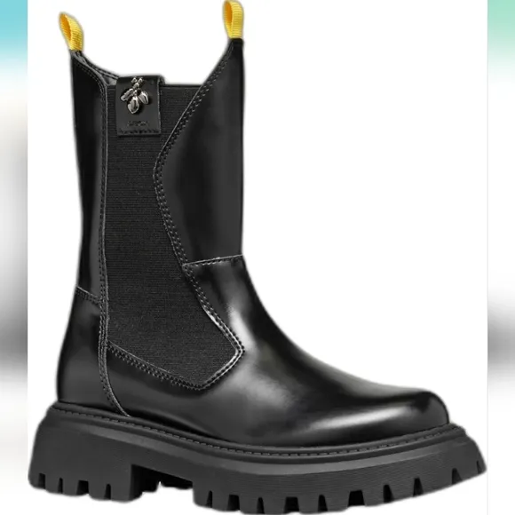 GEOX MAQUINNENS GIRLS BIKER BOOTS SIZE 3.5