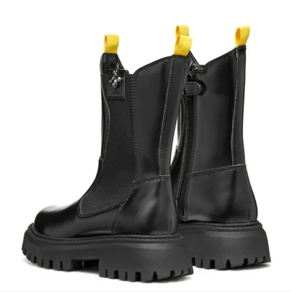 GEOX MAQUINNENS GIRLS BIKER BOOTS SIZE 3.5