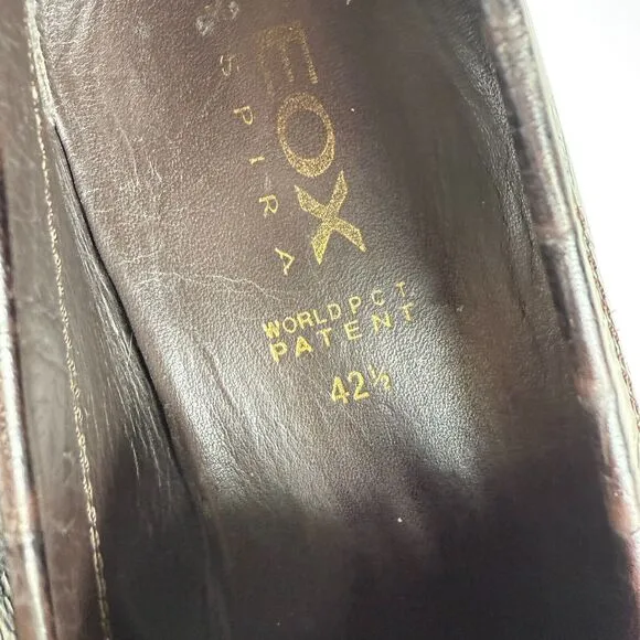 Geox Moccasins Men's 9.5 Black Leather Slip-On Low Top Casual Penny Loafers