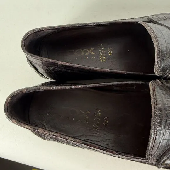 Geox Moccasins Men's 9.5 Black Leather Slip-On Low Top Casual Penny Loafers