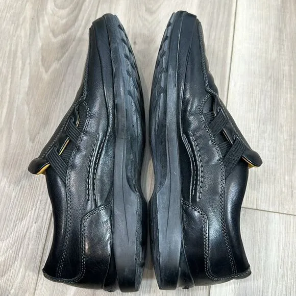 Geox respira men’s slip on leather sporty loafers size 41 8