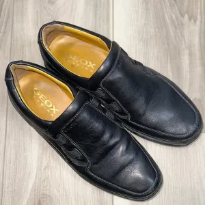 Geox respira men’s slip on leather sporty loafers size 41 8