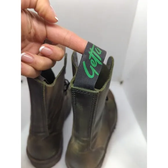 Getta Grip Dr Martens Steel Toe 10 eye Combat Boots Grunge Punk Goth SZ 10? READ