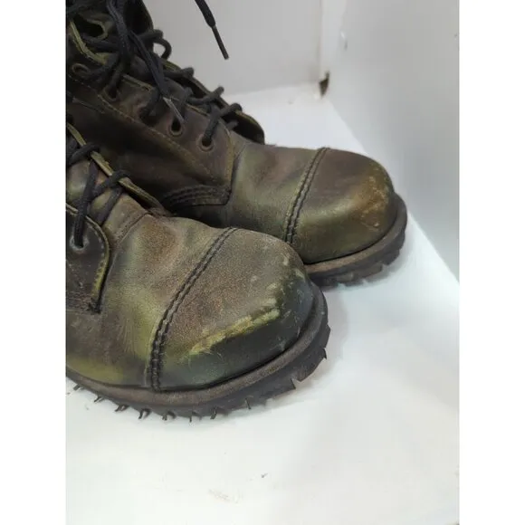 Getta Grip Dr Martens Steel Toe 10 eye Combat Boots Grunge Punk Goth SZ 10? READ