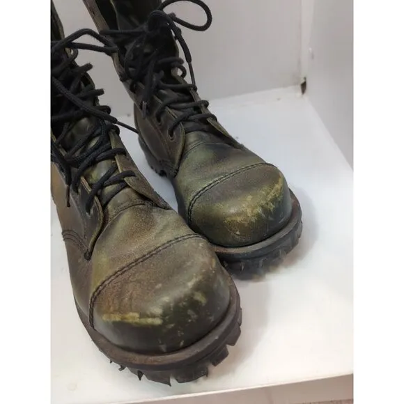 Getta Grip Dr Martens Steel Toe 10 eye Combat Boots Grunge Punk Goth SZ 10? READ