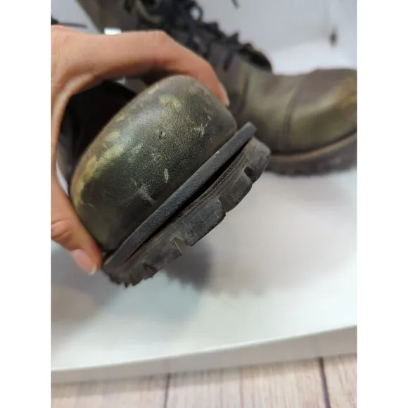 Getta Grip Dr Martens Steel Toe 10 eye Combat Boots Grunge Punk Goth SZ 10? READ