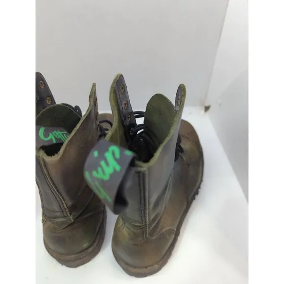Getta Grip Dr Martens Steel Toe 10 eye Combat Boots Grunge Punk Goth SZ 10? READ