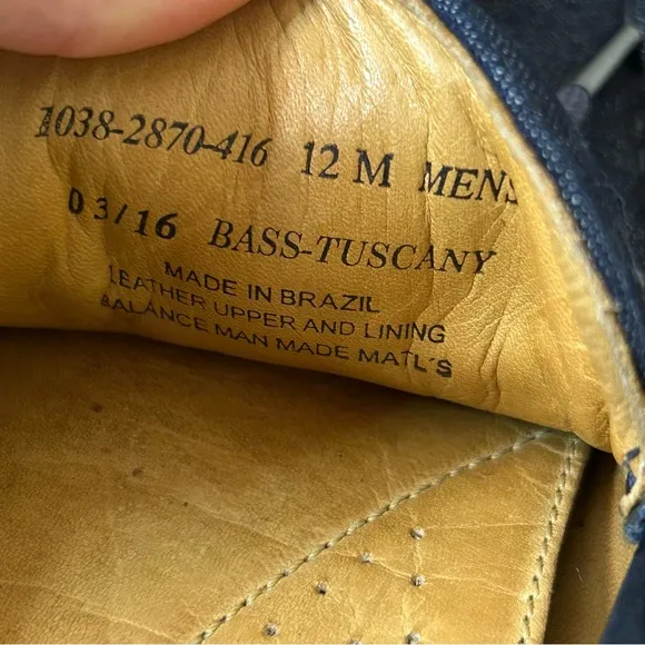 G.H. Bass &amp; Co. men's sz 12 denim &amp; leather moc drivers loafers, GUC