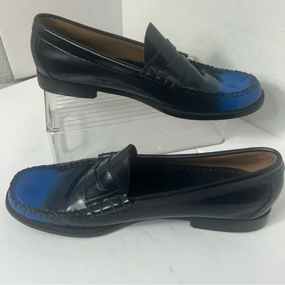 G.H. Bass Weejuns Men’s Larson Ombre’ Patent Leather Loafers 12D Academia Preppy