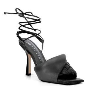 Gianni BiniDekota Twisted Band Braided Ankle Wrap Leather Sandals