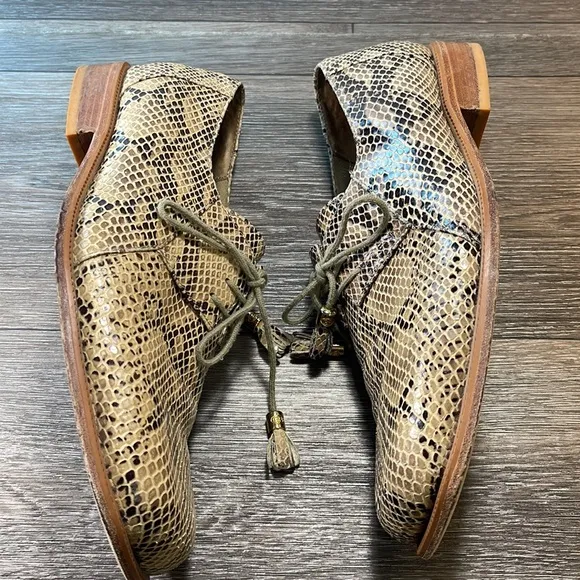 GIORGIO BRUTINI snake skin leather loafers mens size 10 (f81)
