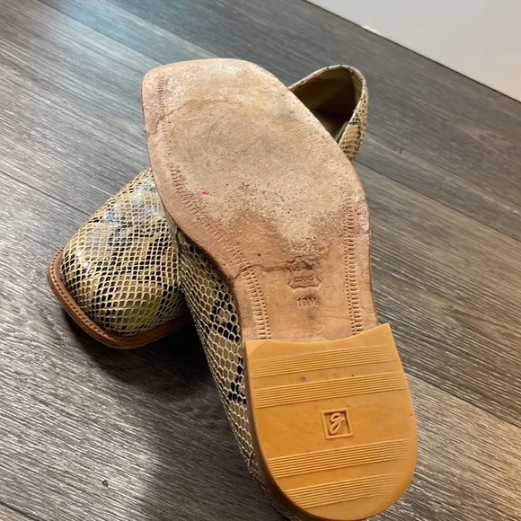 GIORGIO BRUTINI snake skin leather loafers mens size 10 (f81)