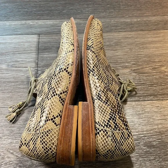 GIORGIO BRUTINI snake skin leather loafers mens size 10 (f81)