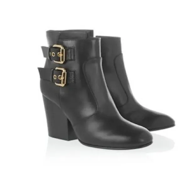 Giuseppe Zanotti Nikita Buckle Leather Ankle Boots
