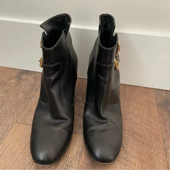 Giuseppe Zanotti Nikita Buckle Leather Ankle Boots