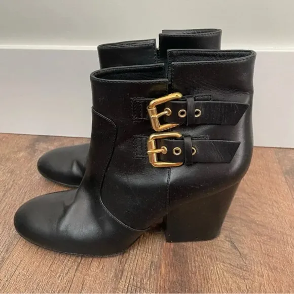 Giuseppe Zanotti Nikita Buckle Leather Ankle Boots