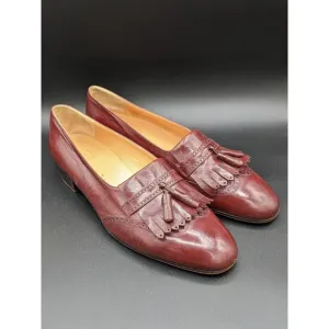 Givenchy Gentleman Paris Mens Size 11 Genuine Leather Brown Tassel Loafers