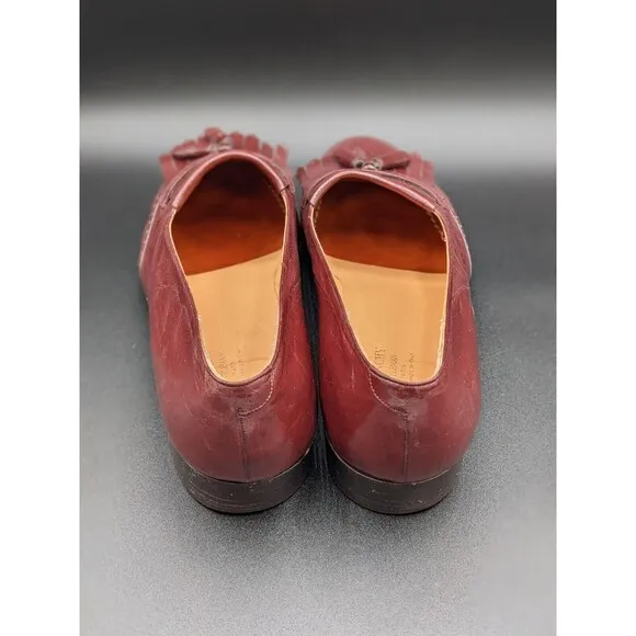 Givenchy Gentleman Paris Mens Size 11 Genuine Leather Brown Tassel Loafers