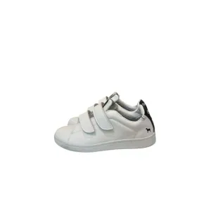 Goats Sneakers Sz 7 Mens White Blue Low Tops Leather Upper Easy On Off
