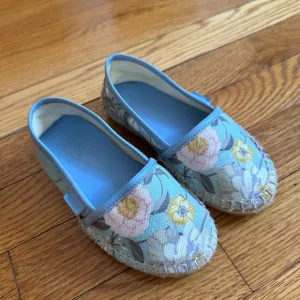 Gorgeous Gucci Girls espadrilles slip on shoes child cotton😍