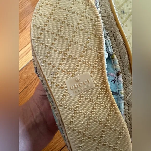 Gorgeous Gucci Girls espadrilles slip on shoes child cotton😍