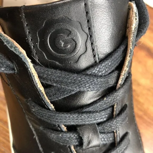Greats Brooklyn Royale Men's Size 9 Black Leather Causal Sneakers Shoes