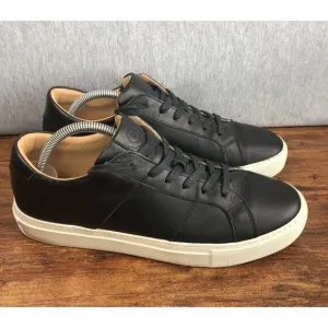 Greats Brooklyn Royale Men's Size 9 Black Leather Causal Sneakers Shoes
