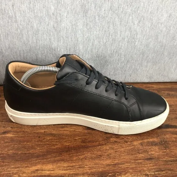 Greats Brooklyn Royale Men's Size 9 Black Leather Causal Sneakers Shoes