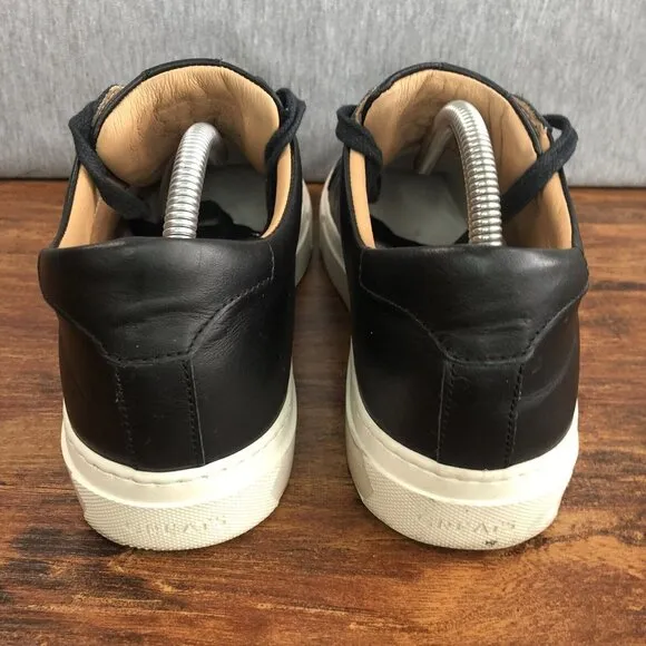 Greats Brooklyn Royale Men's Size 9 Black Leather Causal Sneakers Shoes