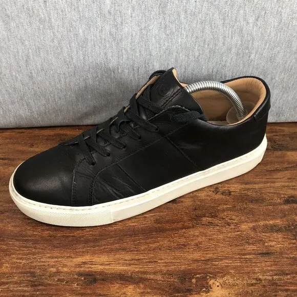 Greats Brooklyn Royale Men's Size 9 Black Leather Causal Sneakers Shoes