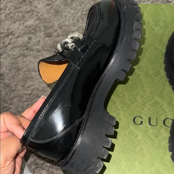 Gucci Green Women’s leather loafers
