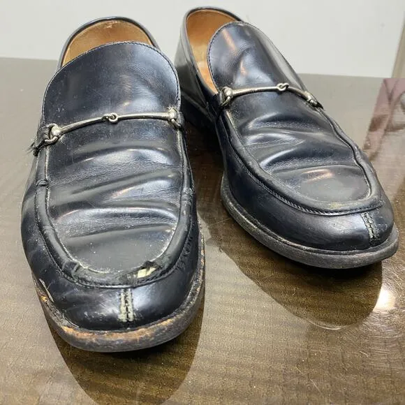 Gucci Horsebit Leather Loafers Penny Loafers Women's 7.5B