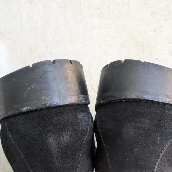 Gucci Horsebit Loafers Black Suede Men 10 Rubber