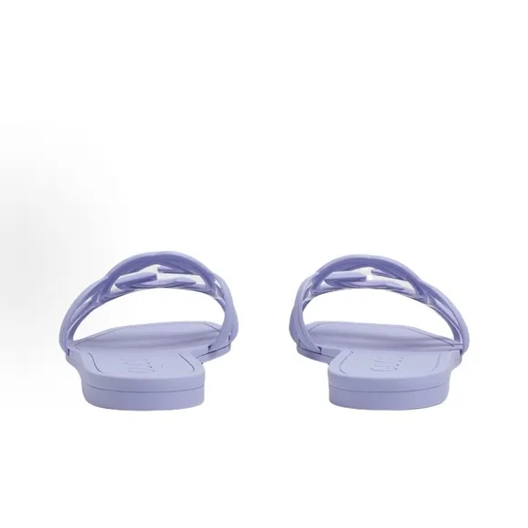 Gucci Purple Sandals with Interwoven Design