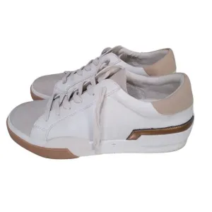 [H476] DV by Dolce Vita White and Tan Sneakers, Size 8