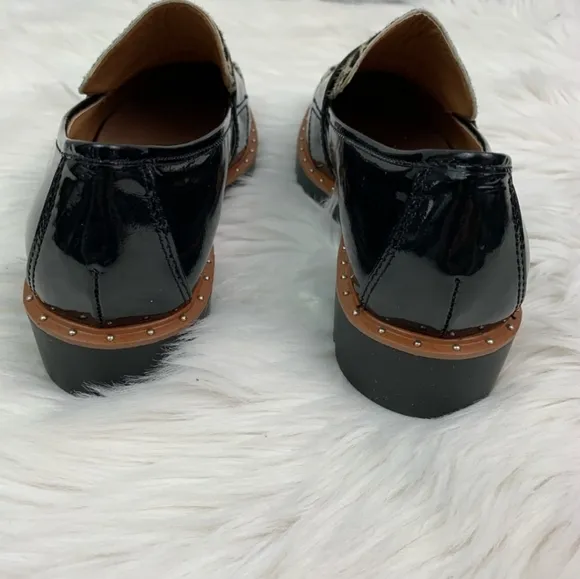 Halogen Animal Print Calf Hair “Emily” Loafer